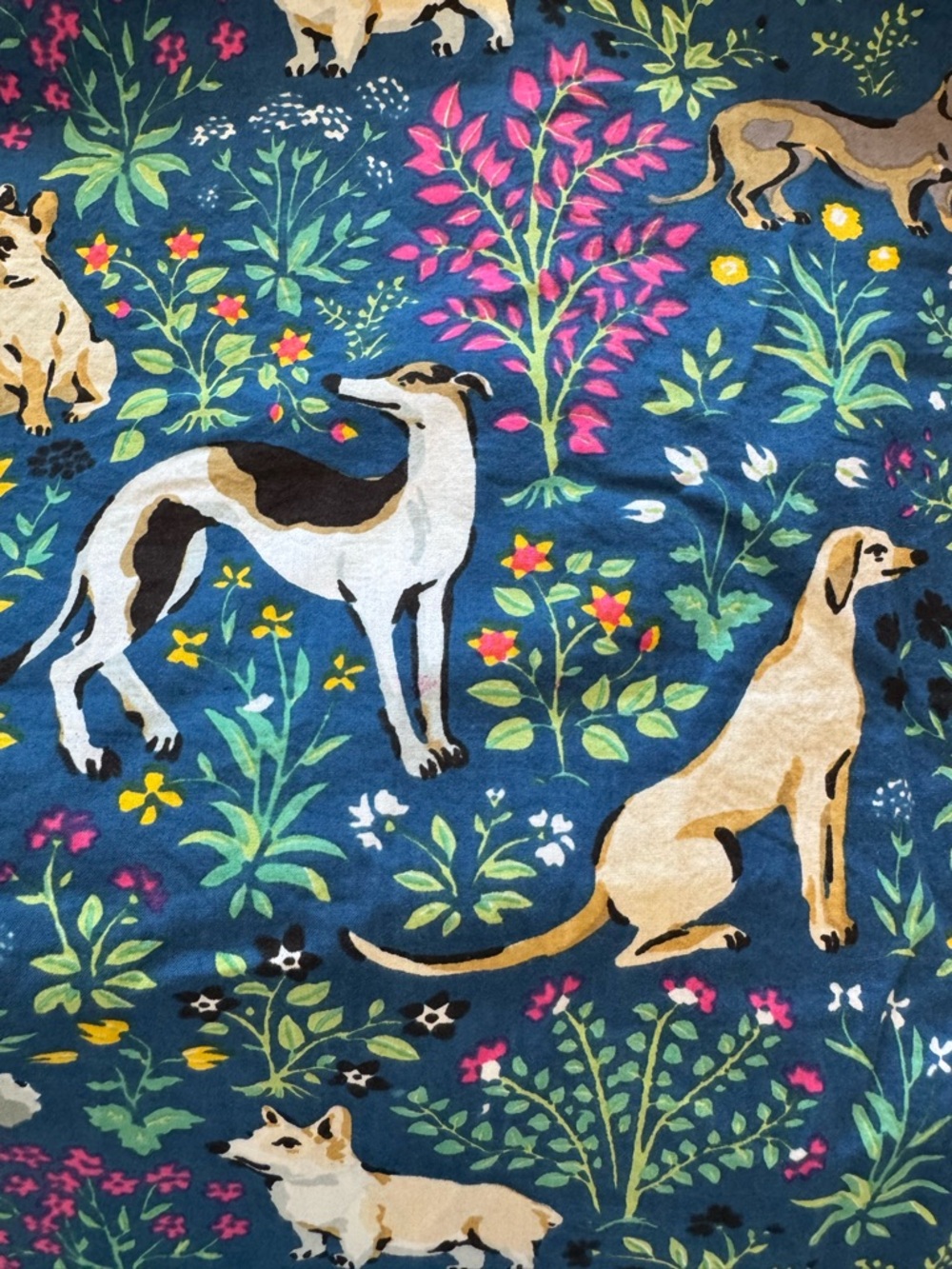 Printfresh Must Love Dogs Indigo Blue Sleep Shirt Organic Cotton - Picture 10 of 11